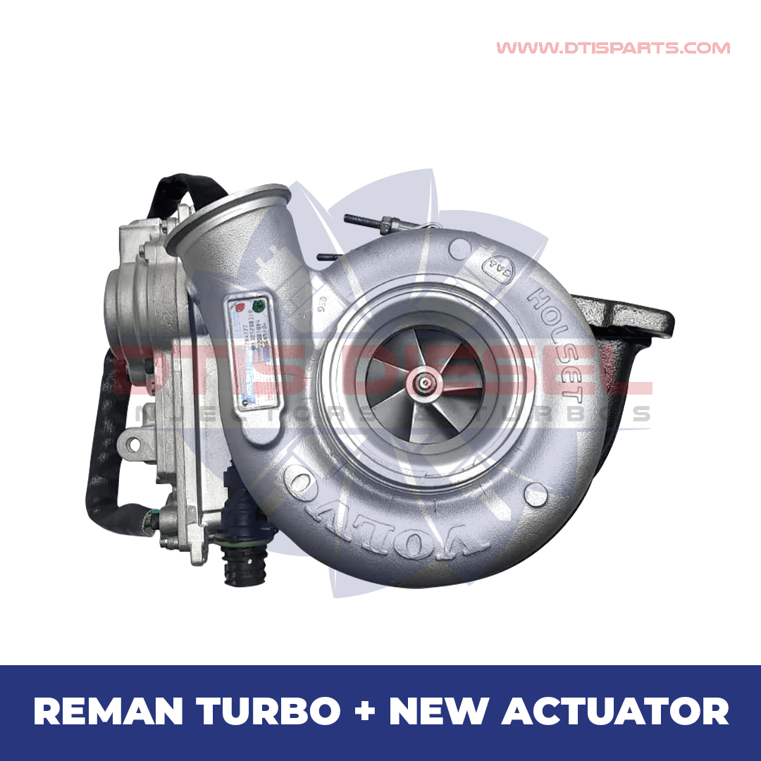 d13-turbo-new REBUILT VOLVO D13F/EPA07 #85140458 TURBO HE400VG/HE451VE – $2,700.00+$600.00 CORE DEPOSIT – NEW CALIBRATED ACTUATOR INCLUDED - Image 1