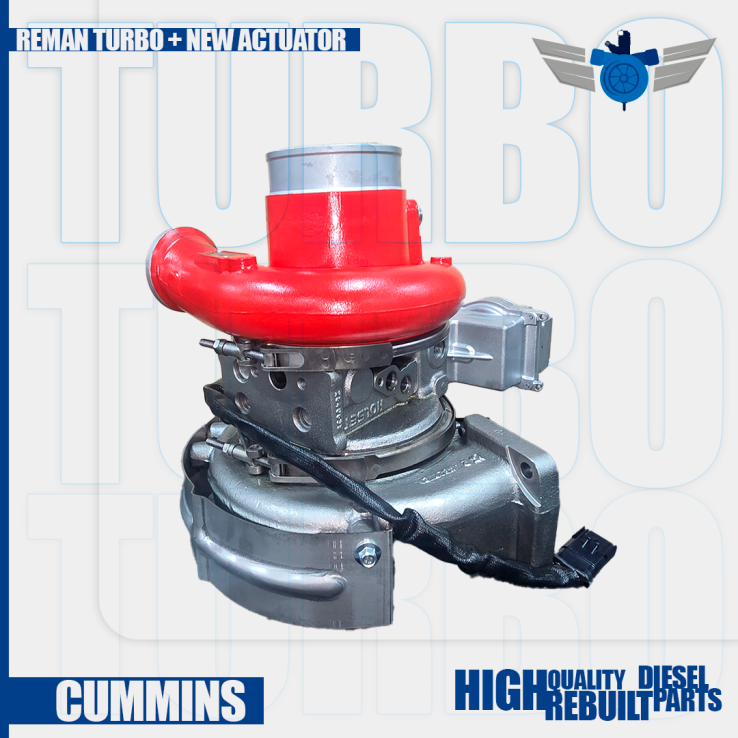 #4047052 HE431VE/HE400VG  REBUILT TURBO DIESEL FOR CUMMINS 8.3 - $2,900.00+$600.00 CORE DEPOSIT - NEW CALIBRATED ACTUATOR INCLUDED <b style="color: #254188;">(Offer $2,465 + $600 Core)</b>