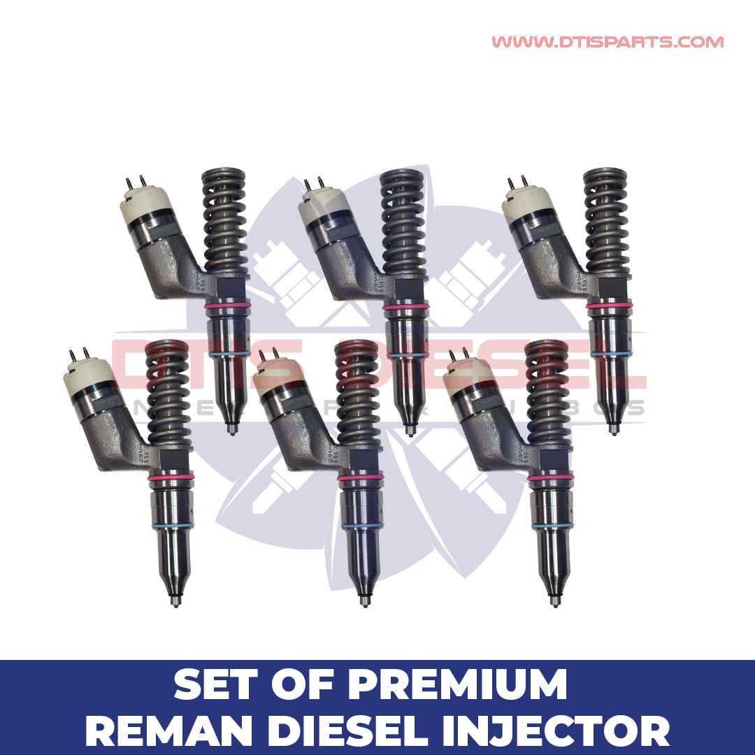 10R326 10R3261 (C-16/C-18) – Set of Premium Reman Diesel Injectors – 6 Injectors Set – $1,500.00 + $1,200.00 Core Free Shipping in all orders - Image 1