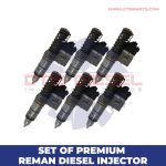 5236978 (S-60 12.7) – SET OF PREMIUM REMAN DIESEL INJECTORS – 6 Injectors Set – $1500.00 + $900.00 Core Free Shipping in all orders