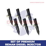 FE4E00001 (14.0) SET OF PREMIUM REMAN DIESEL INJECTORS – 6 Injectors Set – $1,500.00 + $1,200.00 Core Free Shipping in all orders