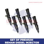 0414703003 (14.0) – SET OF PREMIUM REMAN DIESEL INJECTORS – 6 Injectors Set – $1,200.00 + $1,200.00 Core Free Shipping in all orders