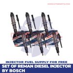 0445120177 REMAN by Bosch – 6 Injectors Set FUEL SUPPLY INCLUDED – $2,700.00 + $600.00 Core Free Shipping in all orders