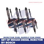 0445124062 (2019-2021) pickup – Standard Output – 6 Injectors Set FUEL SUPPLY INCLUDED – $3,600.00 + $600.00 Core Free Shipping in all orders