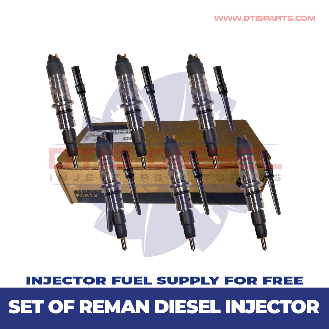 6.7 5254261PX REMAN by Cummins– 6 Injectors Set FUEL SUPPLY INCLUDED – $5,700.00 + $600.00 Core Free Shipping in all orders <b style="color: #28367e;">(Offer $4,460 + $600 Core)</b> - Image 1