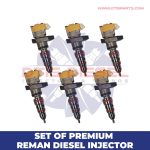 AP63812 BJ – DT466 Set of Premium Reman Diesel Injectors – 6 Injectors Set – $1200.00 + $600.00 Core Free Shipping in all orders