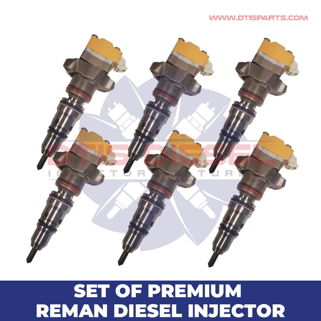 Set-3126 10R1050 (3126) – Set of Premium Reman Diesel Injectors- 6 Injectors Set – $1,200.00+$900.00 Core Free Shipping in all orders - Image 1