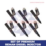 10R7231 (C27/C32 Marine) – Set of Premium Reman Diesel Injectors – 6 Injectors Set – $1,950.00 + $1,200.00 Core Free Shipping in all orders