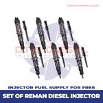 0445124047 (2019-2021) pickup – Standard Output – 6 Injectors Set FUEL SUPPLY INCLUDED – $1,500.00 + $600.00 Core Free Shipping in all orders