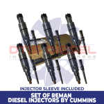 2872544 (ISX 12) – SET OF REMAN BY CUMMINS DIESEL INJECTORS – 6 Injectors Set FUEL SUPPLY INCLUDED- $9,386.82 + $600.00 Core Free Shipping in all orders <b style="color: #28367e;">(Offer $7,509.45 + $600 Core)</b>