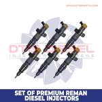 10R7226 – Set of Premium Reman Diesel Injectors – 6 Injectors Set – $3,000.00 + $1,200.00 Core Free Shipping in all orders