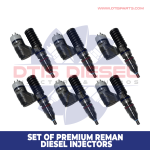 0R9591 (3176) - Set of Premium Reman Diesel Injector - $1,200.00+$900.00 Core Charge - Free Shipping in all orders