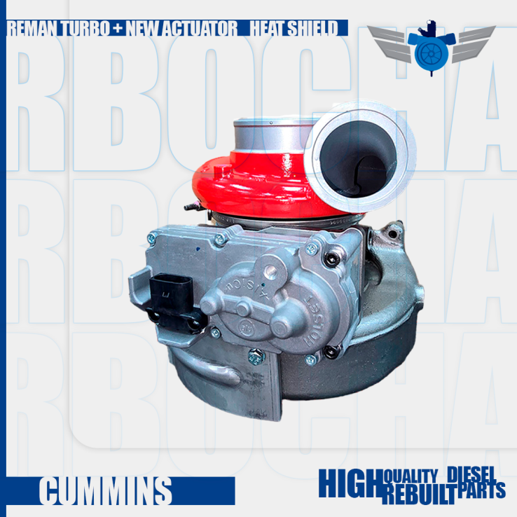 CUMMINS Holset 6.7 ISB #3798318RX HE351VE (2013-2017) – $2,900.00+$600.00 CORE – NEW CALIBRATED ACTUATOR & INSTALLATION ACCESSORY KIT INCLUDED - HEAT SHIELD <b style="color: #254188;">(Offer $2,465 + $600 Core)</b>