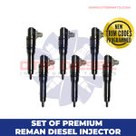 2005596 Set of Premium Reman Diesel Injectors MX13 & MX10 – 6 Injectors Set – $1,800.00 + $1,200.00 Core Free Shipping in all orders