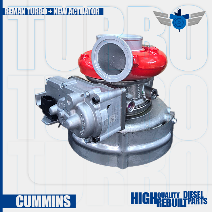 5354552 CUMMINS 6.7  REMAN TURBO $2,900.00 + $600.00 CORE – NEW CALIBRATED ACTUATOR INCLUDED