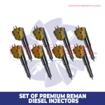 10R1266 (3412 / 3408) – Set of Premium Reman Diesel Injectors – 8 Injectors set – $3,600.00 + $1,600.00 Core Charge Free Shipping in all orders