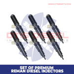 03807717 PENTA – SET OF PREMIUM REMAN DIESEL INJECTORS – 6 Injectors Set – $1,500.00 + $900.00 Core Free Shipping in all orders