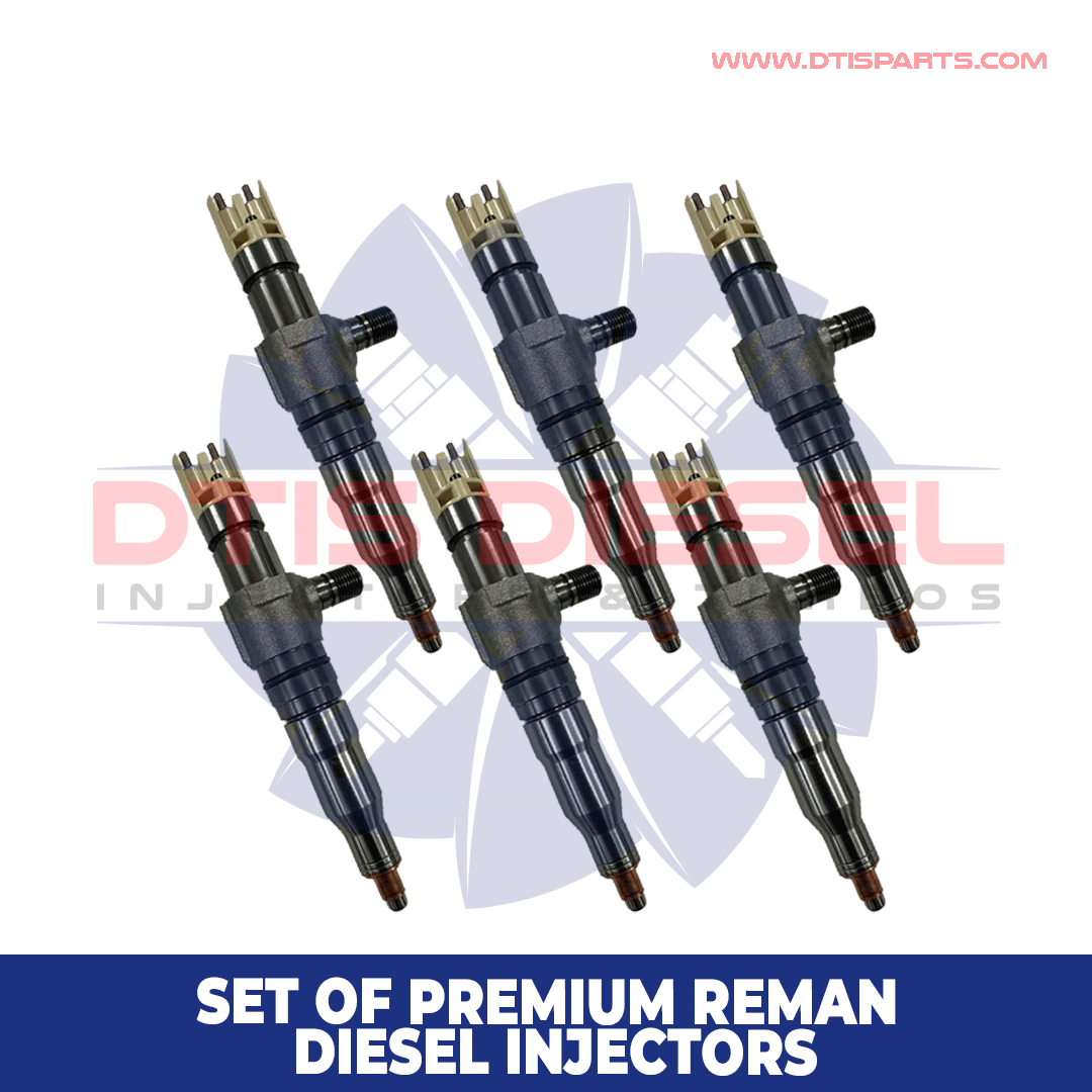 1 A9360701787 MERCEDES ACTROS -SET OF PREMIUM REMAN DIESEL INJECTORS – 6 Injectors Set – $2,100.00 + $1,200.00 Core Free Shipping in all orders - Image 1